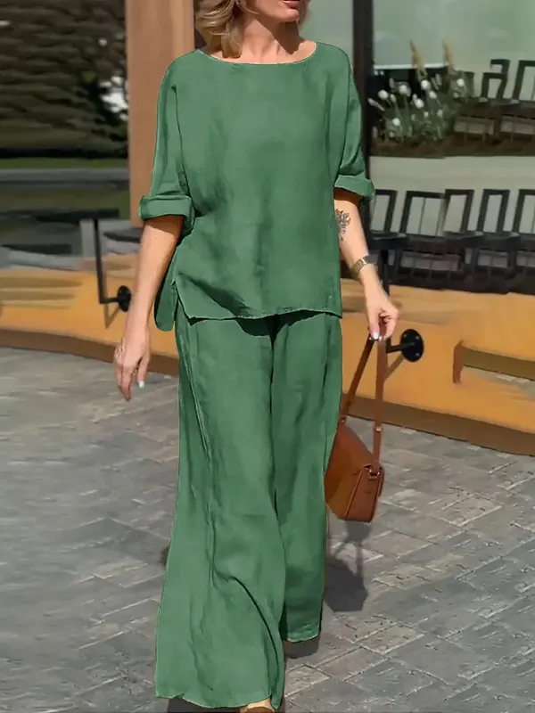 Green_Cotton_Co-Ord_Set_For_Women