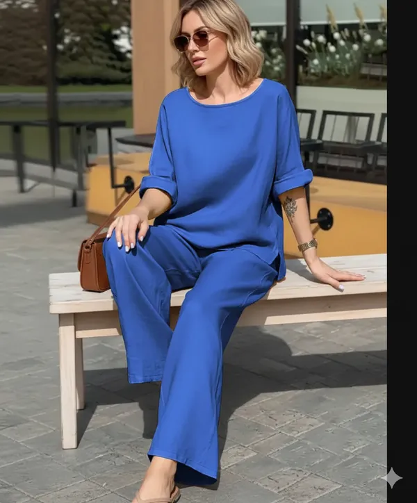 Blue_Cotton_Co-Ord_Set_For_Women