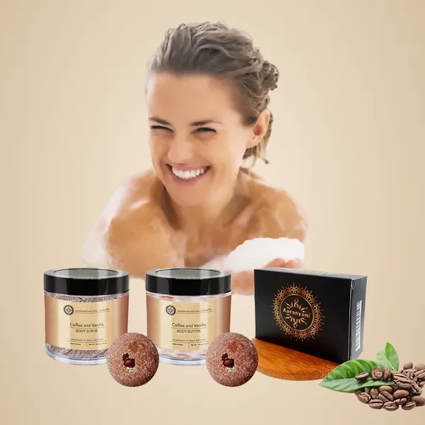 Vanilla_&_Coffee_Spa_Gift_Set_For_Women__Free_2_Rakhi_-_Bath_Bomb,_Handmade_Organic_Soaps,_Body_Butter,_Sugar_Scrub,_Wooden_Soap_Dish_-_Great_Gift_Hamper_For_Birthday,_Anniversary,_Festivals,_Party_Return_Gift.
