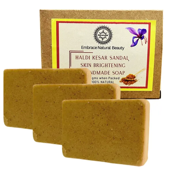 Haldi_Chandan_&_Kesar_Handmade_Bath_Soap_Turmeric,_Sandalwood_&_Saffron_Magic_Soaps_For_Bath_|_Paraben_Free_|_|_Handmade_Soaps_For_Men_&_Women_100_Gms_Each