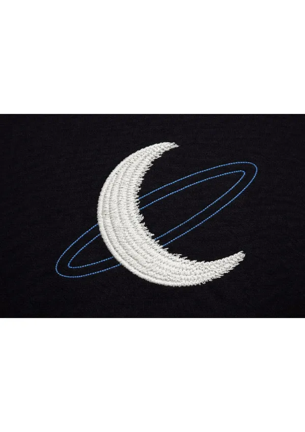 Black_Cotton_Premium_Moon_Embroidery_Half_Sleeve_Oversize_T-Shirt_For_Men