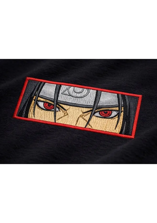 Black_Cotton_Premium_Anime_Embroidery_Half_Sleeve_Oversize_T-Shirt_For_Men