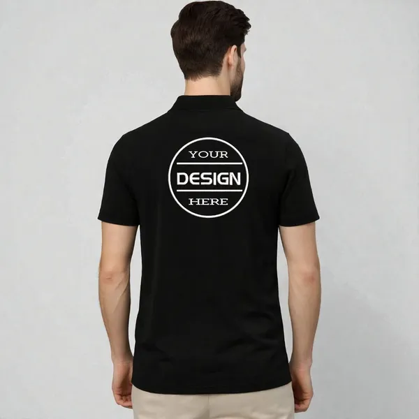 Black_premium_half_sleeve_cotton_Polo_T-shirt_for_men