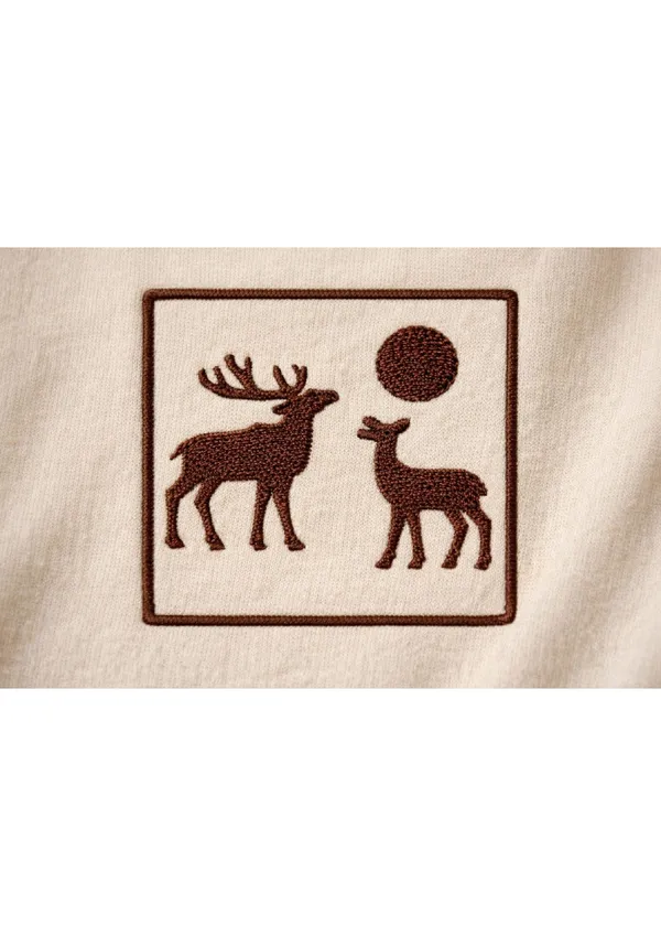 Off_White_Cotton_Premium_Deer_With_Frame_Embroidery_Half_Sleeve_Oversize_T-Shirt_For_Men