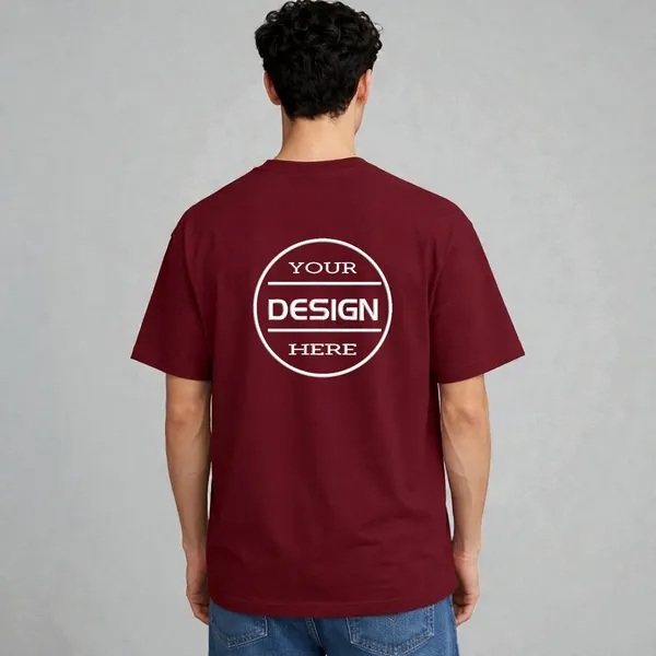 Maroon_premium_Oversize_Half_Sleeve_Cotton_T-shirt_for_men
