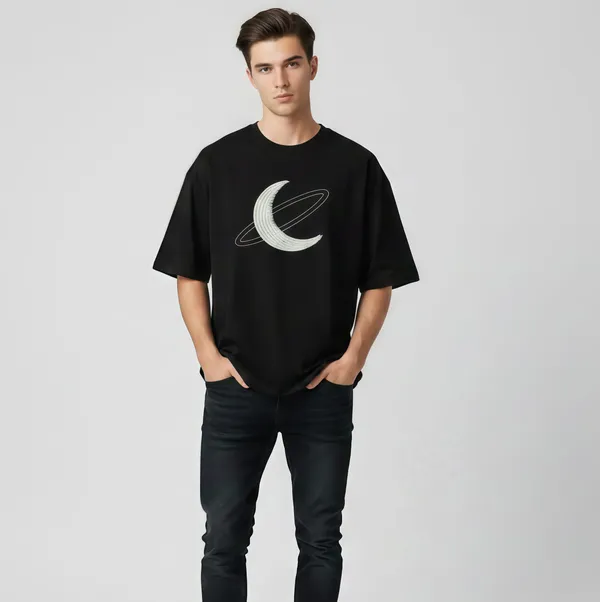 Black_And_Maroon_Cotton_Premium_Moon_Embroidery_Half_Sleeve_Oversize_T-Shirt_For_Men_Combo_Pack_Of_2
