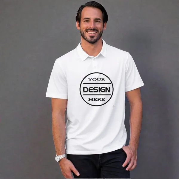 White_premium_half_sleeve_cotton_Polo_T-shirt_for_men