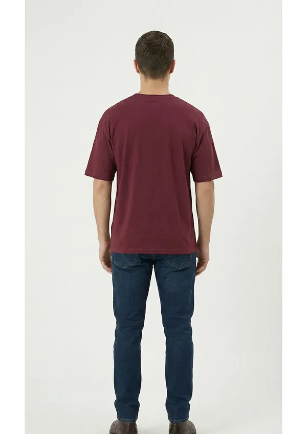 Maroon_Cotton_Premium_Moon_Embroidery_Half_Sleeve_Oversize_T-shirt_For_Men