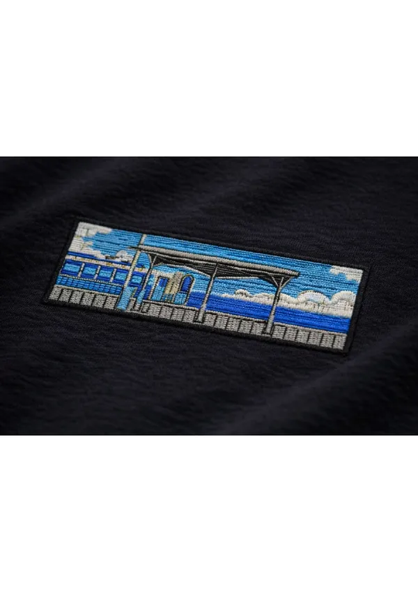 Black_Cotton_Premium_Train_Station_Embroidery_Half_Sleeve_Oversize_T-Shirt_For_Men