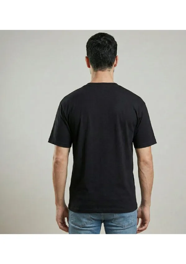 Black_Cotton_Premium_Horse_Embroidery_Half_Sleeve_Oversize_T-Shirt_For_Men