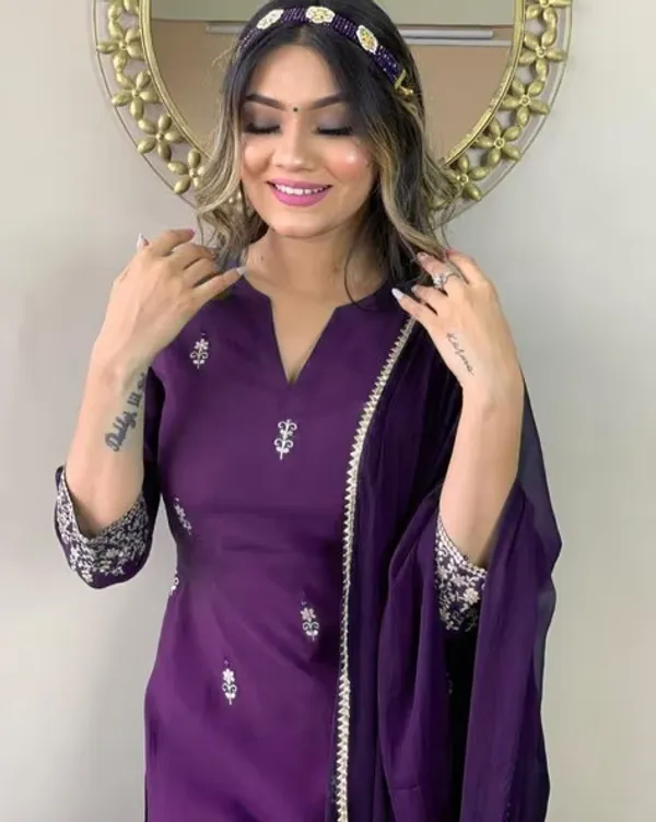 Women_Embroidery_Straight_Kurta_With_Matching_Pant_and_Dupatta_Set_For_Girls_And_Women