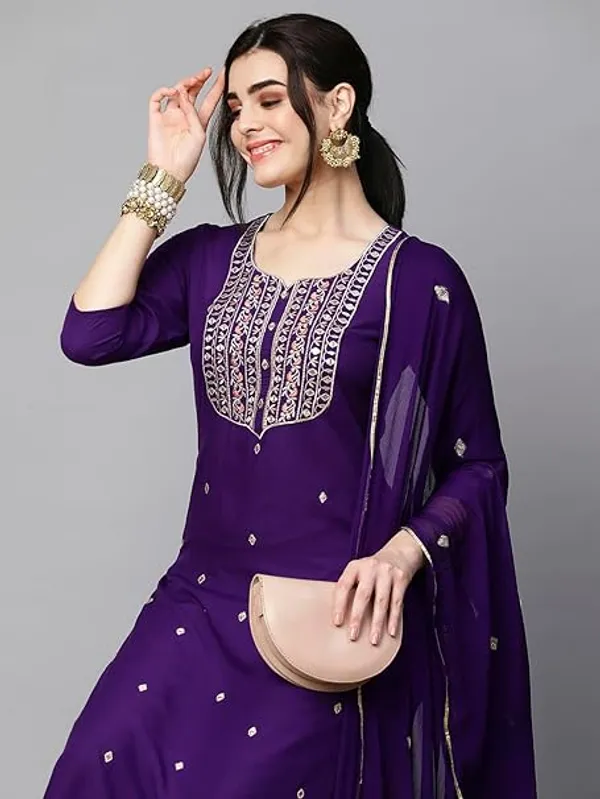 Women_Cotton_Blend_Kurti_Pant_Dupatta_Set