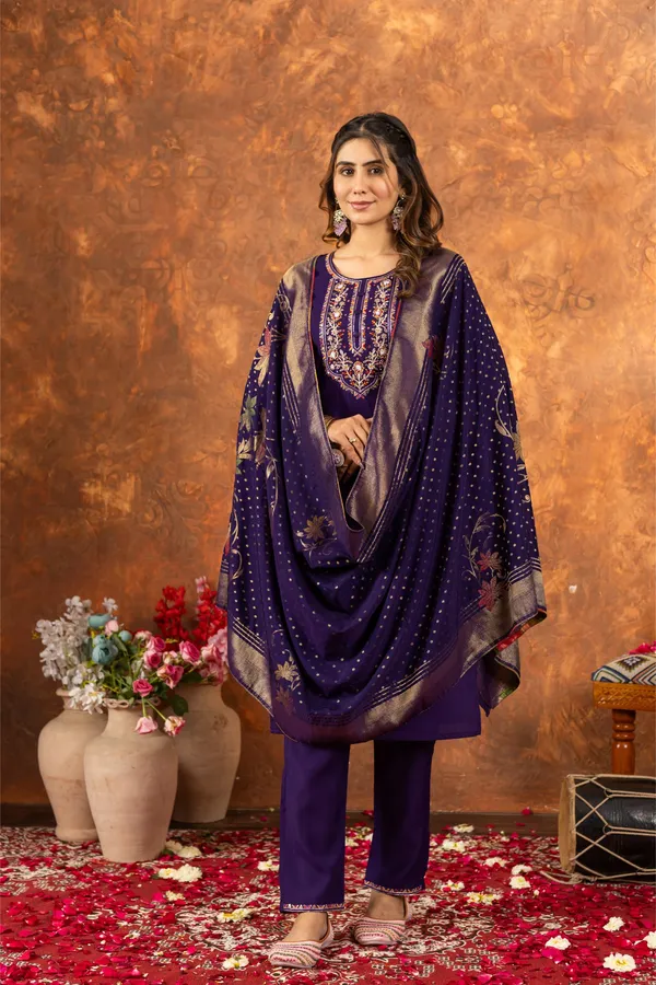 Handcrafted_Marina_Cotton_Straight_Kurti_Set_with_Embroidered_Pant_&_Dupatta