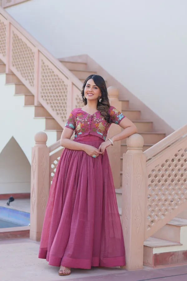 Chinnon_Silk_Embroidered_Festive_Gown_with_Sequins_Work_&_Dupatta