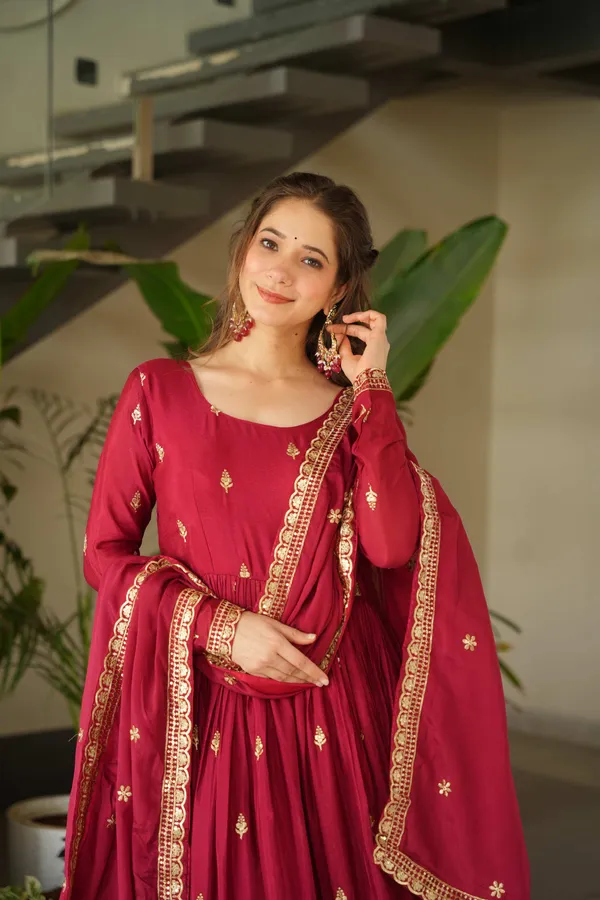 Chinnon_Silk_Embroidered_Festive_Gown_with_Sequins_Work_&_Dupatta