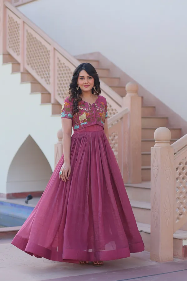 Chinnon_Silk_Embroidered_Festive_Gown_with_Sequins_Work_&_Dupatta