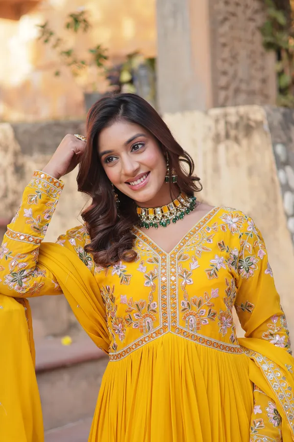 Classic_Faux_Blooming_V-Neck_Gown_with_Zari_Sequins_Embroidery_&_Dupatta