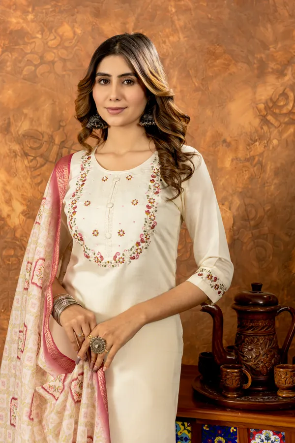 Elegant_Marina_Cotton_Straight_Kurti_Pant_Dupatta_Set_with_Hand_Embroidery