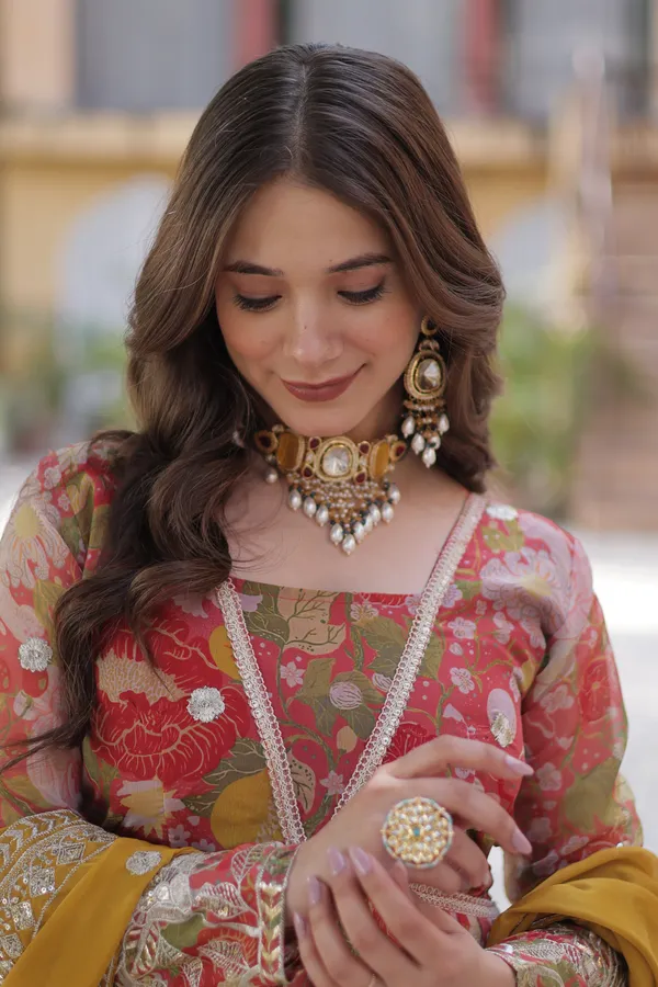 Brown_Alia_Cut_Digital_Printed_Russian_Silk_Gown_With_Foil_Zari_Sequins_&_Dupatta_For_Women