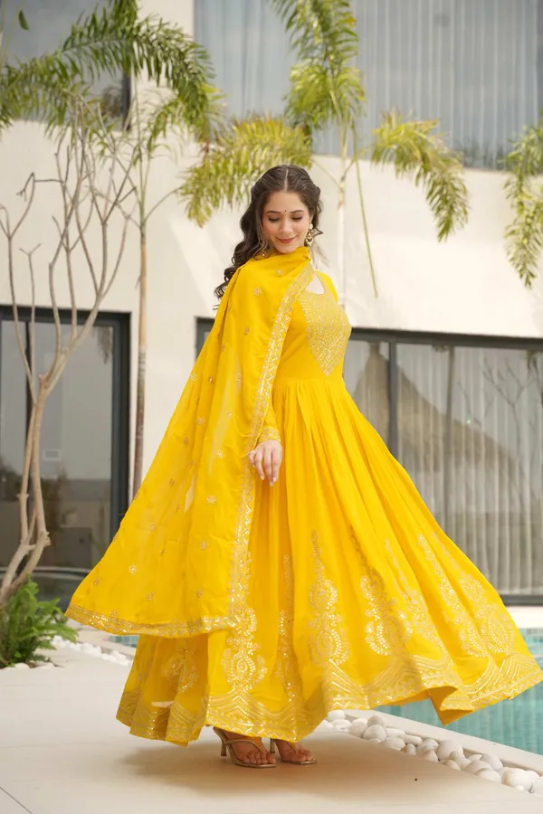 Elegant_Faux_Blooming_Full-Sleeve_Gown_with_Zari_Sequins_Embroidery_&_Dupatta