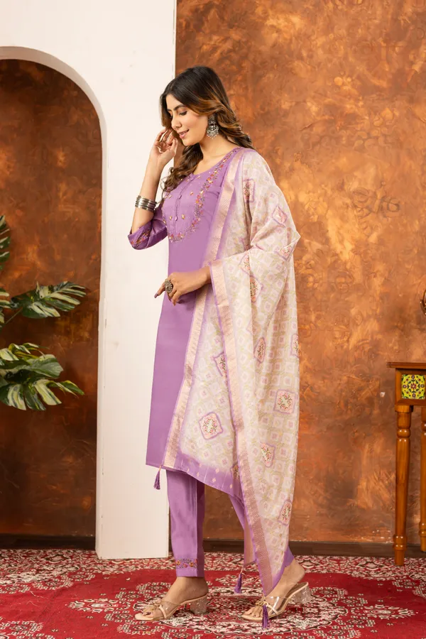 Elegant_Marina_Cotton_Straight_Kurti_Pant_Dupatta_Set_with_Hand_Embroidery