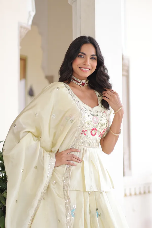 Soft_Amber_Luxury_Gold_Crush_Lehenga_Choli_With_Heavy_Embroidered_Dupatta_For_Women