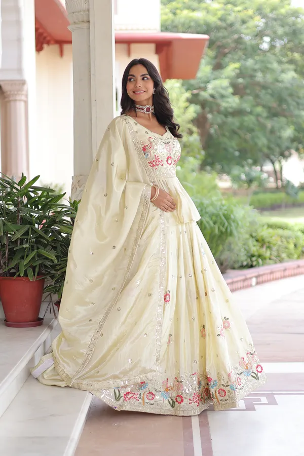 Soft_Amber_Luxury_Gold_Crush_Lehenga_Choli_With_Heavy_Embroidered_Dupatta_For_Women