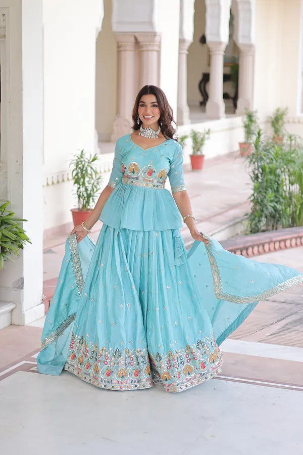 Jeans_Blue_Gold_Crush_Designer_Lehenga_Choli_With_Heavy_Sequins_Embroidery_&_Dupatta_For_Women