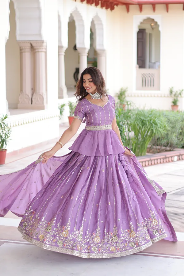 Soft_Purple_Gold_Crush_Peplum_Style_Lehenga_Choli_With_Multithread_Zari_Sequins_Work_For_Women