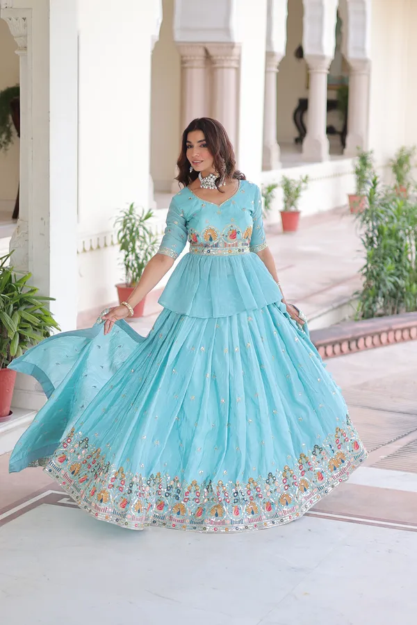 Jeans_Blue_Gold_Crush_Designer_Lehenga_Choli_With_Heavy_Sequins_Embroidery_&_Dupatta_For_Women