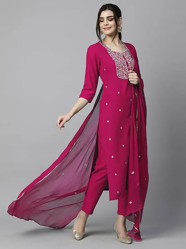 Women_Cotton_Blend_Kurti_Pant_Dupatta_Set