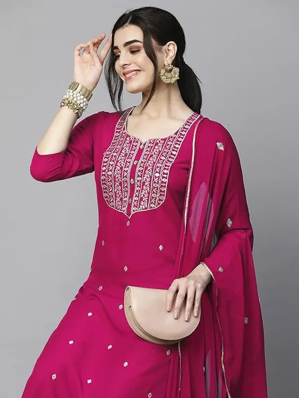 Women_Cotton_Blend_Kurti_Pant_Dupatta_Set