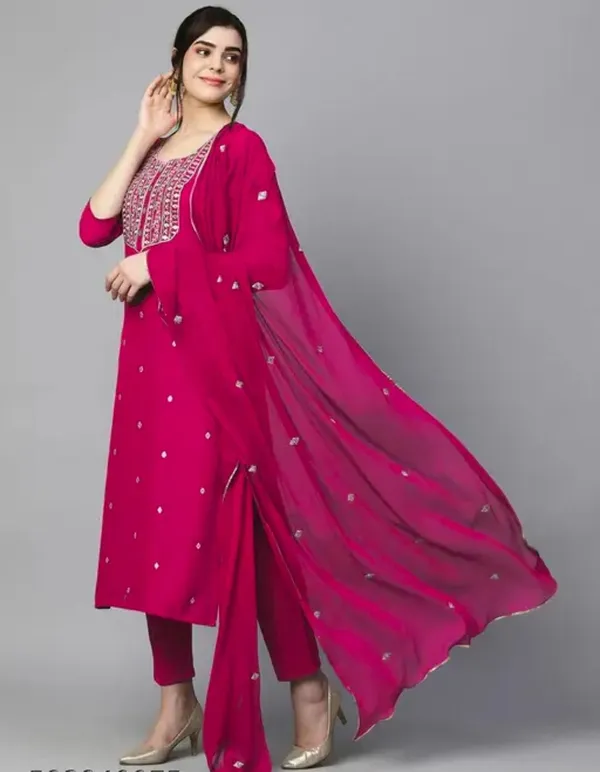 Women_Cotton_Blend_Kurti_Pant_Dupatta_Set