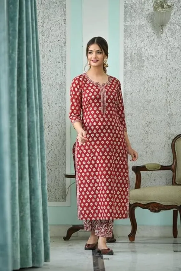 Pure_Cotton_Kurta_With_Pant_&_Dupatta