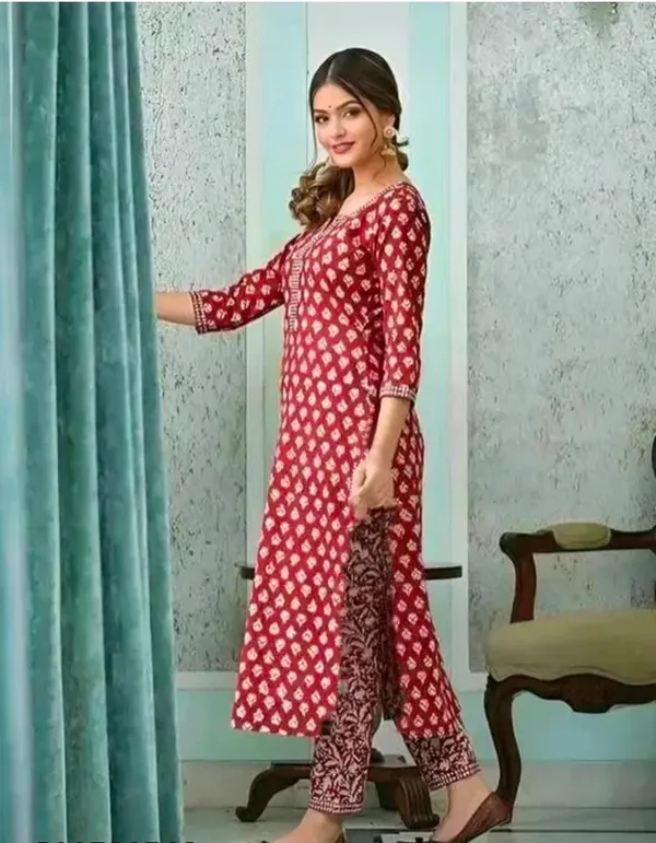 Pure_Cotton_Kurta_With_Pant_&_Dupatta