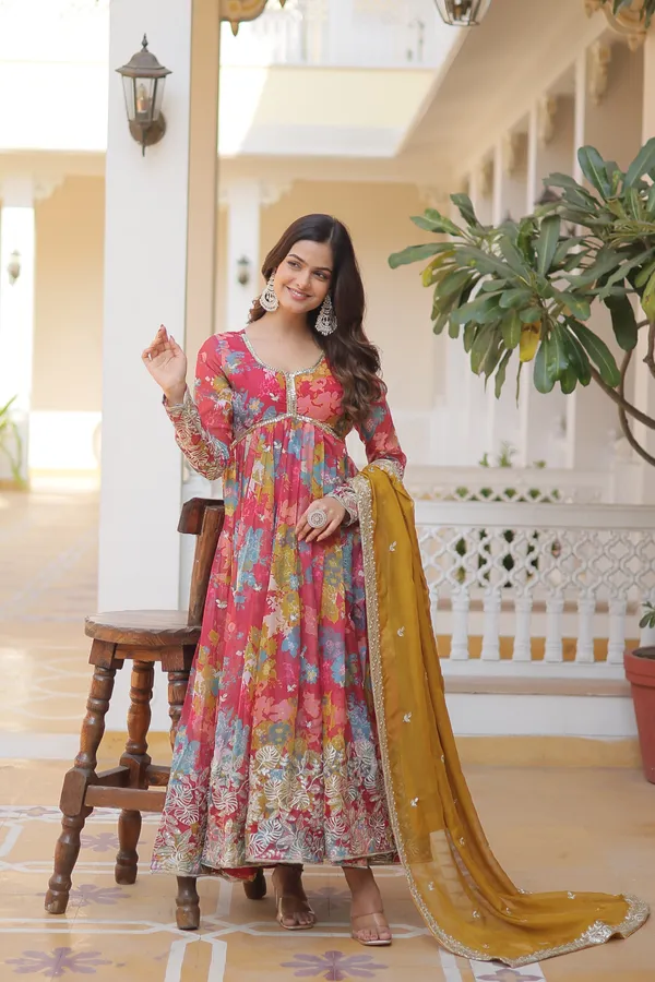 Multicolor_Premium_Alia_Cut_Digital_Printed_Russian_Silk_Gown_With_Zari_Sequins_Embroidery_&_Dupatta_For_Women