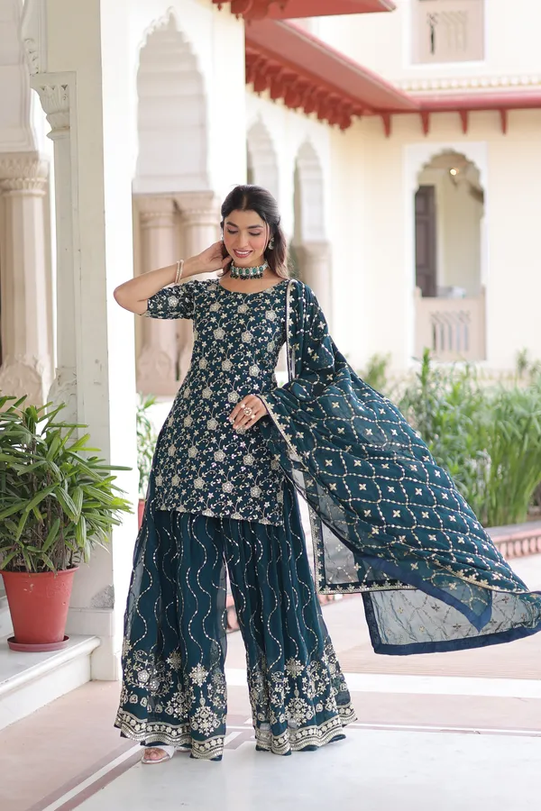 Sequins_Embroidered_Faux_Georgette_Top-Sharara-Dupatta_Festive_Set