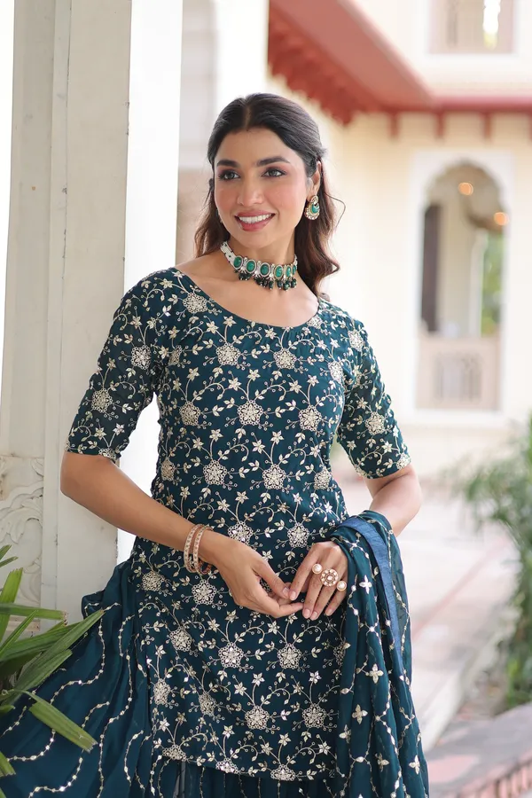 Sequins_Embroidered_Faux_Georgette_Top-Sharara-Dupatta_Festive_Set