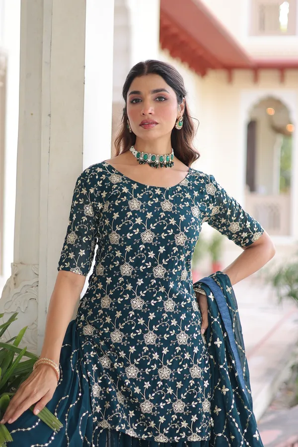 Sequins_Embroidered_Faux_Georgette_Top-Sharara-Dupatta_Festive_Set