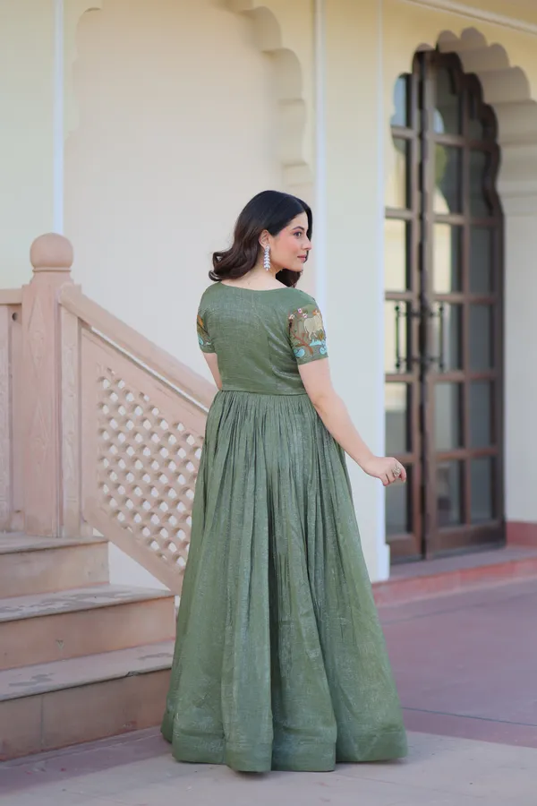 Vampire_Chinnon_Silk_Embroidered_Festive_Gown_With_Sequins_Work_&_Dupatta_For_Women