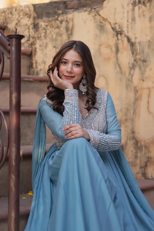 Star_Georgette_Beads_&_Sequins_Embroidered_Flared_Gown_with_Matching_Dupatta