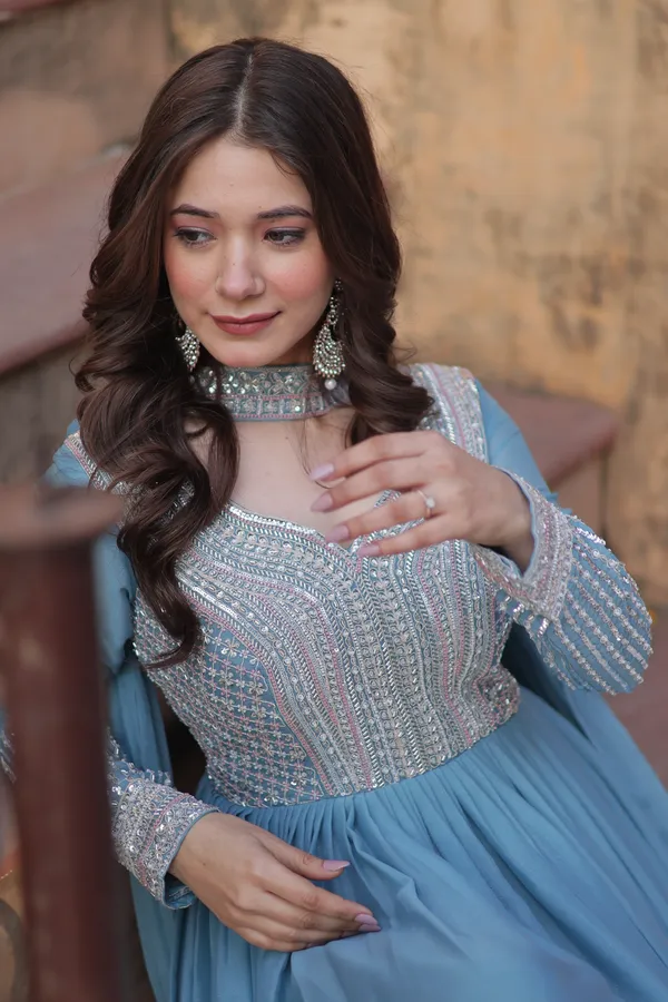 Star_Georgette_Beads_&_Sequins_Embroidered_Flared_Gown_with_Matching_Dupatta