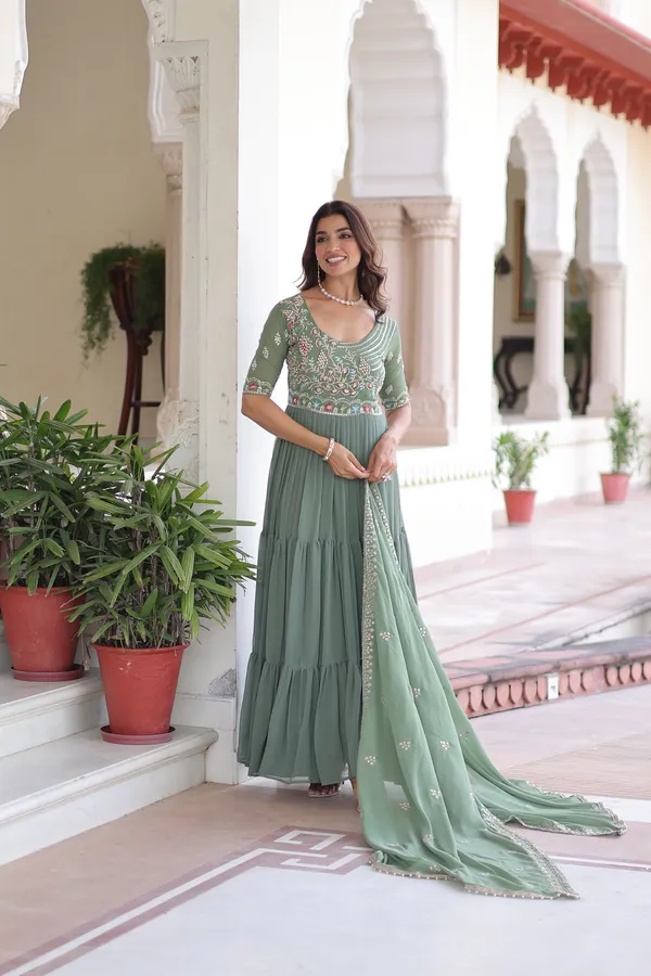 Ultra-Flared_12-Meter_Faux_Blooming_Gown_with_Heavy_Sequins_Work_&_Dupatta