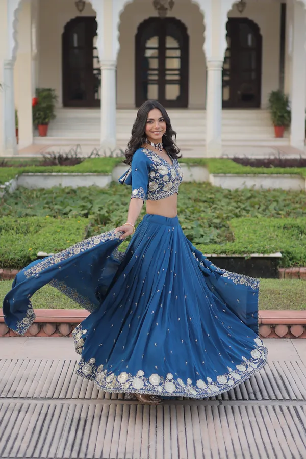 Light_Navy_Blue_Royal_Vichitra_Silk_Lehenga_Choli_With_Heavy_Embroidery_&_Lace_Dupatta_For_Women