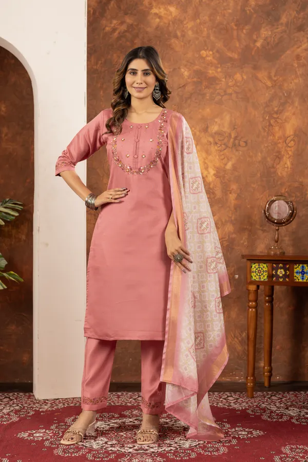 Elegant_Marina_Cotton_Straight_Kurti_Pant_Dupatta_Set_with_Hand_Embroidery