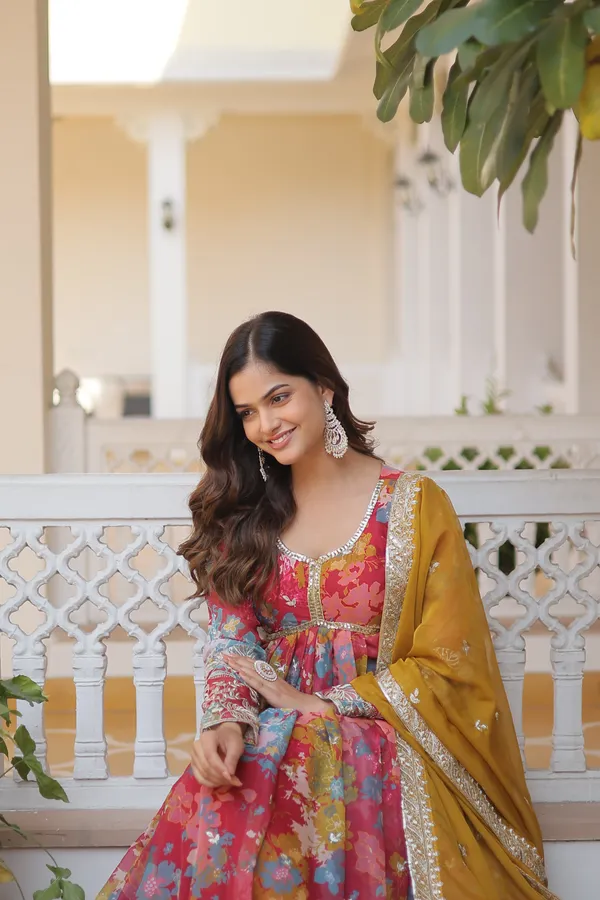 Multicolor_Premium_Alia_Cut_Digital_Printed_Russian_Silk_Gown_With_Zari_Sequins_Embroidery_&_Dupatta_For_Women