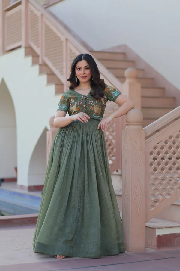 Vampire_Chinnon_Silk_Embroidered_Festive_Gown_With_Sequins_Work_&_Dupatta_For_Women
