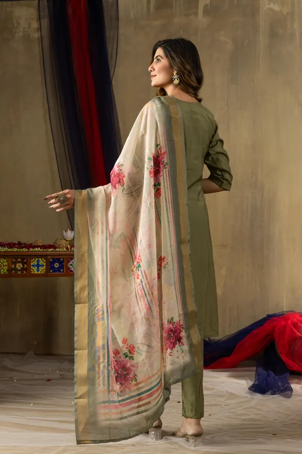 Shimmer_Gold_Cotton_Radiance_Straight_Kurti_Pant_Set_with_Printed_Dupatta