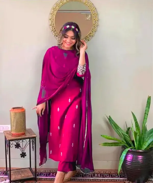 Women_Embroidery_Straight_Kurta_With_Matching_Pant_and_Dupatta_Set_For_Girls_And_Women