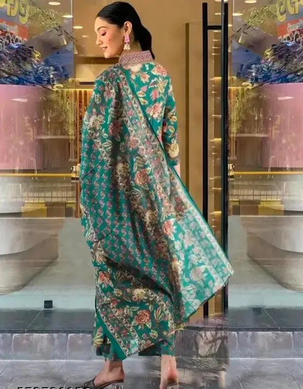 Women's_Rayon_Blend_Printed_Kurta_With_Palazzo_&_Dupatta